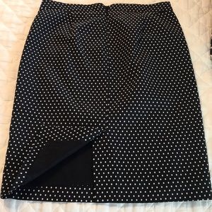 JCrew no 2 pencil skirt, navy & white